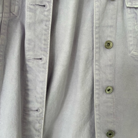 Oversized Purple Jean Jacket - Picture 3 of 3